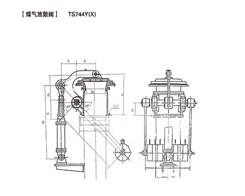 宜昌煤氣放散閥-TS744Y(X)